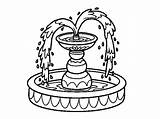 Beautiful Fountain Coloring Page  Free Printable Pages For Kids sketch template