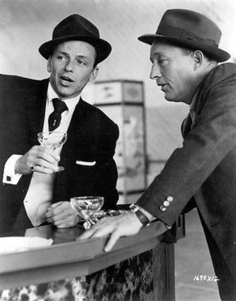 Frank Sinatra and Bing Crosby on the set of High Society. Golden Age Of Hollywood, Vintage ...