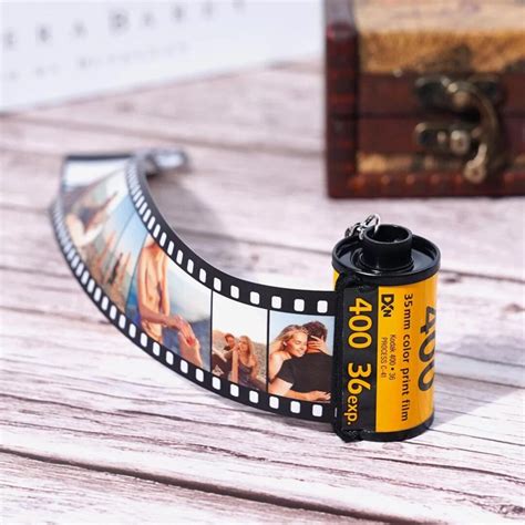 Film Roll Keychain 20 Photos, Custom Personalized Camera Roll Gift, Wedding Anniversary, First ...