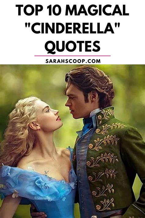 Top 10 Magical "Cinderella" Quotes | Sarah Scoop