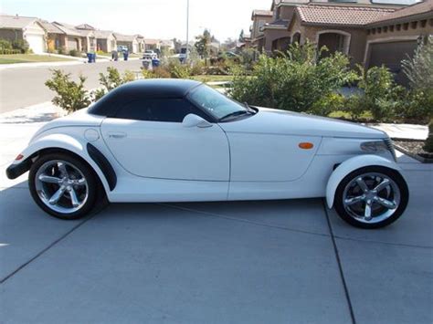 Sell used CUSTOM 2001 Plymouth Prowler artic white roadster Convertible ...