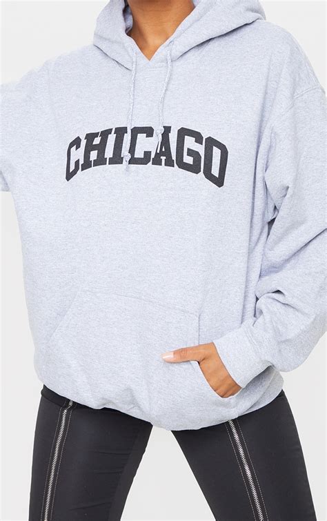 Sand Chicago Printed Hoodie | Tops | PrettyLittleThing AUS