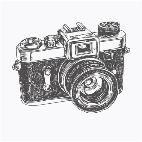 Vintage camera engraved illustration Stock Photos, Royalty Free Vintage camera engraved ...