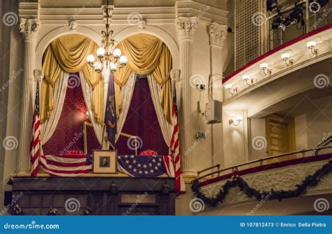 The Historic Ford`s Theatre, the Site of President Lincoln`s Assassination. Editorial Stock ...