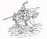 Knight Coloring Page Stock Illustrations – 630  sketch template