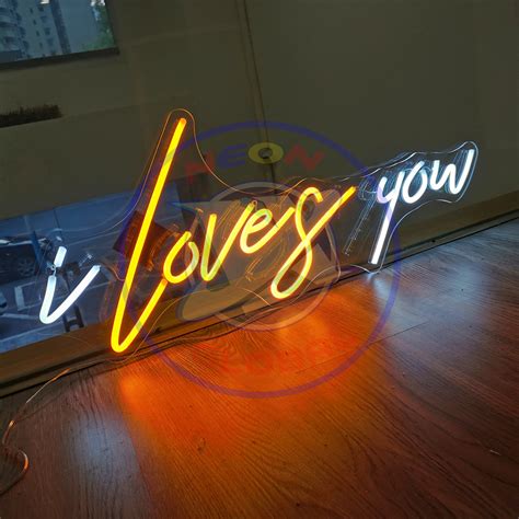 I Love You custom neon sign bedroom Sign Art Wedding Neon Sign | Etsy