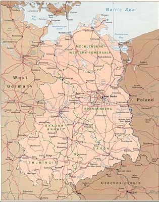 East Germany Map - Free Printable Maps