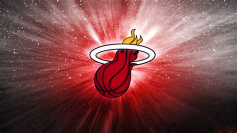 Download Miami Heat Cosmic Logo Wallpaper | Wallpapers.com