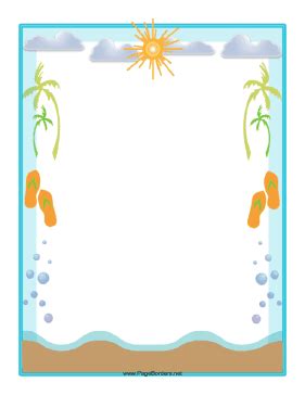 Beach Clipart Border