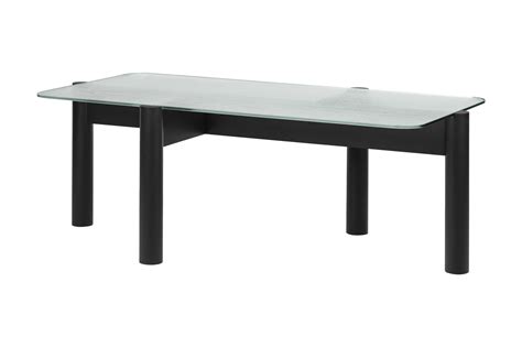 Kob Coffee Table - black glass coffee table for living room - noo.ma