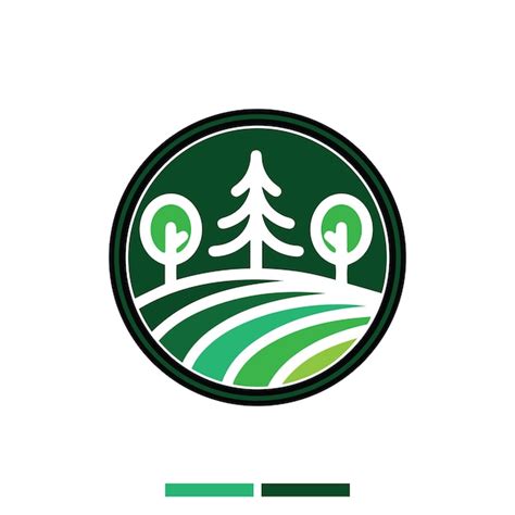 Premium Vector | Organic logo for farming