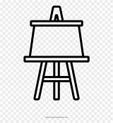 Easel Coloring Page Pages sketch template