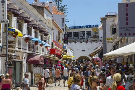 Albufeira Old Town in Portugal Editorial Photo - Image of historic ...