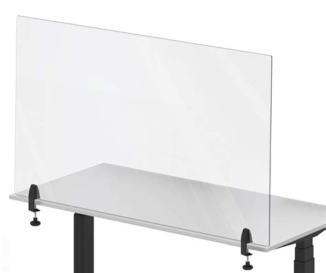 Buy Stand Steady Clear Desktop Panel | Clamp On Protective Acrylic Shield & Sneeze Guard | Desk ...