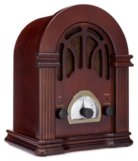 ClearClick Retro AM/FM Radio with Bluetooth - Classic Wooden Vintage Retro Style Speaker - Buy ...