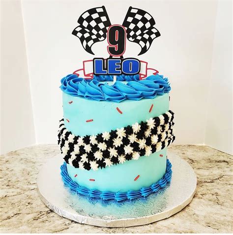 Racing Cake Topper Race Car Cake Topper Checkered Flag Cake - Etsy