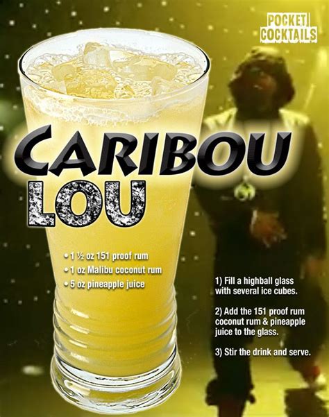 Caribou Lou | Alcohol drink recipes, Mixed drinks alcohol, Alcohol recipes