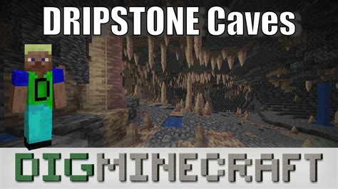 Dripstone Caves biome in Minecraft (CAVES & CLIFFS UPDATE) - YouTube