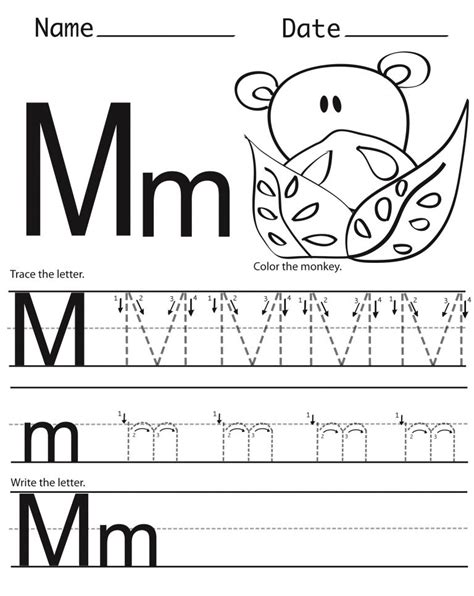 Letter M Worksheets | Activity Shelter