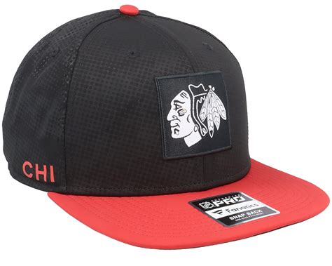 Chicago Blackhawks Authentic Pro Game&Train Black/Red Snapback ...