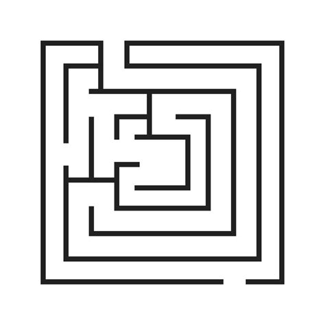 Maze line black icon 331688 Vector Art at Vecteezy