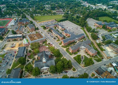 Aerial Image Tennessee Tech University College Campus Stock Photo ...