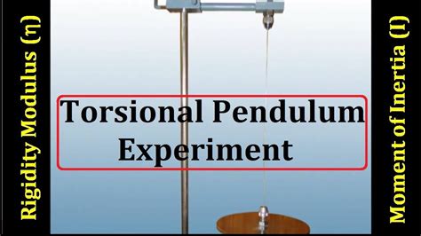 Torsional Pendulum_Physics Experiment - YouTube