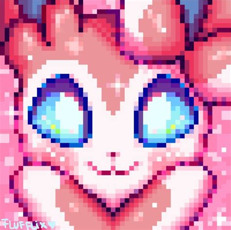 Sylveon | Pixel drawing, Pixel art, Sylveon