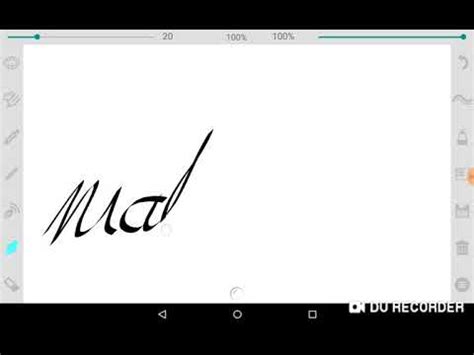 Matthew cursive signatures - YouTube