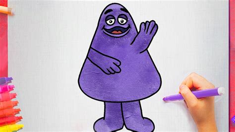 How to draw Grimace Shake Step by Step Easy - YouTube