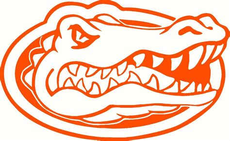 NCAA Florida Gators Logo Decal Sticker 5" X 8" Orange FREE SHIPPING ...