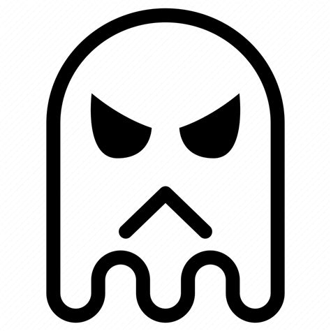 Angry, emoji, emoticon, ghost icon - Download on Iconfinder