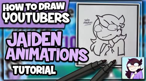 How To Draw JAIDEN ANIMATIONS – Youtubers Drawings // Lexton Art - YouTube