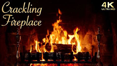 Cozy Crackling Fireplace 4K ~ Christmas Yule Log Ambience (No Music ...