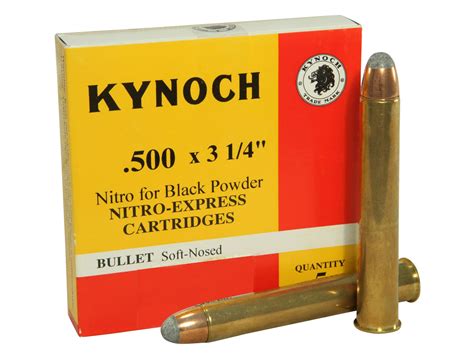 Kynoch 500 Nitro Express 3-1/4 Ammo 570 Grain Woodleigh Weldcore