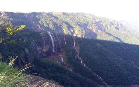 Seven Sisters Falls Cherrapunji | Nohsngithiang falls | Mawsmai falls