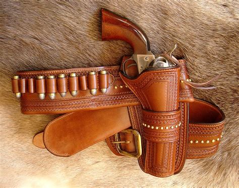 Pistol Holster, Belt Holster, Leather Holster, Leather Tooling, Cowboy ...