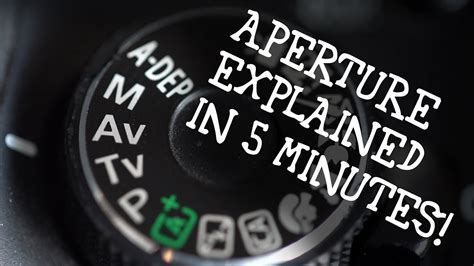 Photography Basics - Aperture Explained in 5 Minutes + Tips - YouTube