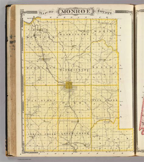 Map of Monroe County. - David Rumsey Historical Map Collection