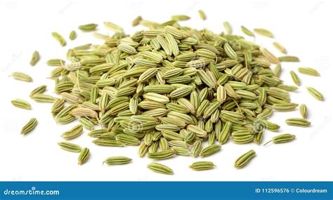 Dried Fennel Seeds Isolated on White Stock Photo - Image of ...