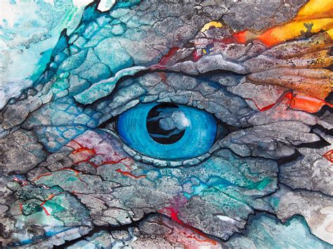 Dragon's Eye Painting by Patricia Allingham Carlson