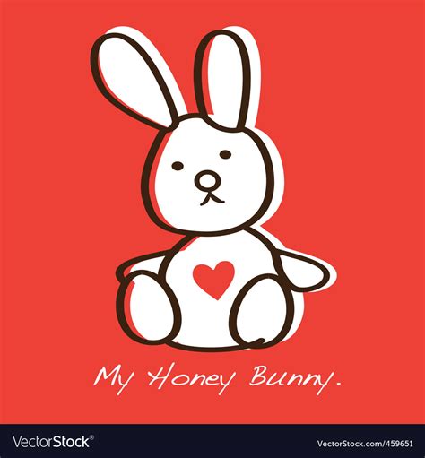 Honey bunny Royalty Free Vector Image - VectorStock