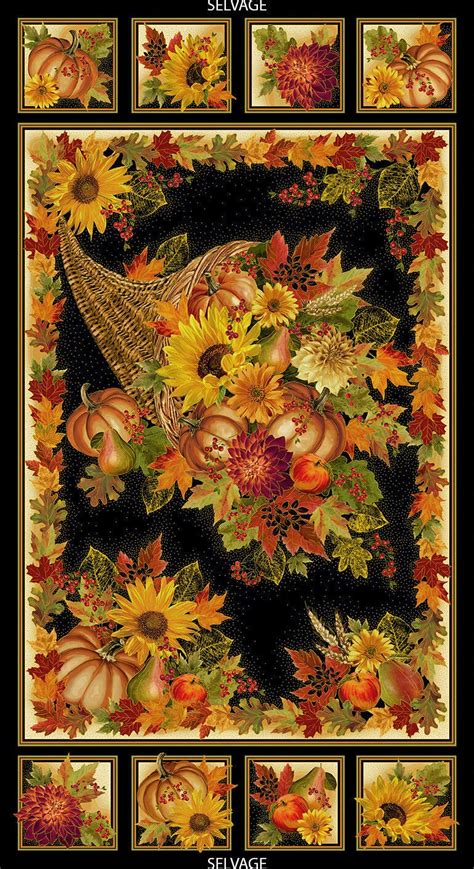 Timeless Treasures Fabrics Harvest Panel CM6135