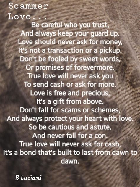 Poem for those who are in love with a scammer. : r/Scams