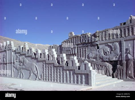 Stairway, Persepolis, UNESCO World Heritage Site, Iran, Middle East Stock Photo - Alamy