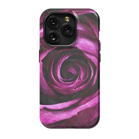 iPhone 15 Pro Cases Purple Rose by Alemi | ArtsCase