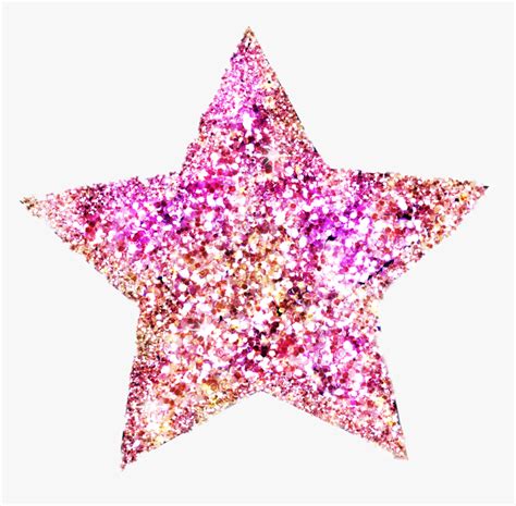 Pink Glitter Star Png , Png Download - Glitter Star Transparent ...