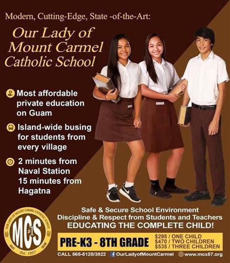 Contact Our Lady Of Mount Carmel Catholic School, Schools - Catholic in Guam