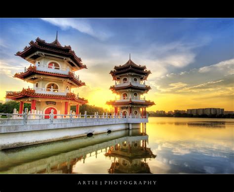 Twin Pagodas in Chinese Garden, Singapore (II) :: HDR | Flickr