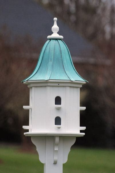 Copper Roof Vinyl Birdhouse-Dovecote with 8 Perches – The Birdhouse Chick